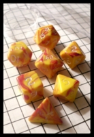 Dice : Dice - Dice Sets - Crystal Caste Toxic Red Yellow Mini Set- Gen Con 2010